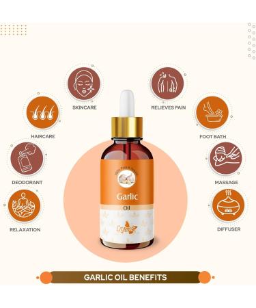 Crysalis Garlic (Allium Sativum) 100% Pure & Natural Undiluted Essential Oil Organic Standard/Steam Distilled Oil for Skin & Hair Body Nail Care DIY Cosmetics -30ML with Dropper External Use Only - Buy Online on SooperMarket.com