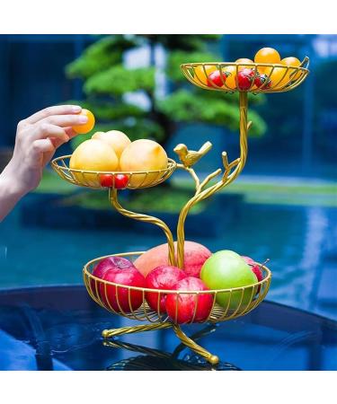 Kitchen Countertop Fruit Rack Fruit Basket Fruit Bowl Fruit Basket Bowl Fruit Basket Gold Fruit Bowl Table Decoration Fruit Basket Fruit Racks Vegetable Snacks Holder Fruit Racks (Color : 3 Tier) - Buy Online on SooperMarket.com