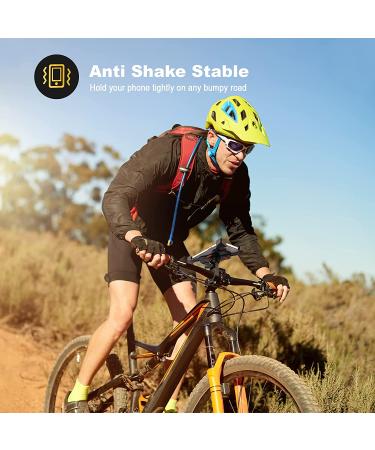 Visnfa Bike Phone Mount - Stable Cradle Clamp with 360 Rotation for iPhone Android GPS - Fits 3.5 to 6.5 inch Devices - Buy Online on SooperMarket.com