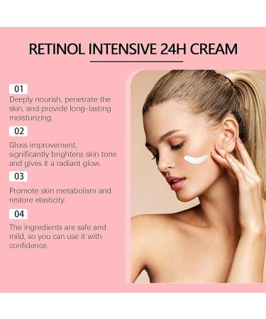 Retinol Cream for Face with Retinol & Hyaluronic Acid Anti-Aging Retinol Cream Natural Anti Aging & Wrinkle Day & Night Face Cream for Women and Men Brighten & Hydrate Skin for All Skin Types 100g - Buy Online on SooperMarket.com