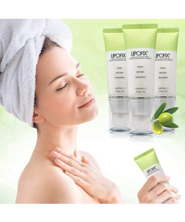 Lipofix Neck Firming Cream - 1.7 oz - Anti-Aging, Tightens Double Chin, Firms Sagging Skin - Buy Online on SooperMarket.com