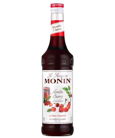 MONIN Premium Morello Cherry Syrup 700ml for Coffees Hot Chocolates and Cocktails. Vegan-Friendly Allergen-Free 100% Natural Flavours and Colourings Cherry 700 ml (Pack of 1)