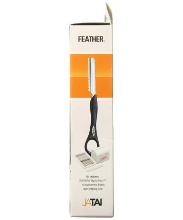 Feather Detail Razor with Standard Kit - Premium Black Shaving Tool for a Perfect Grooming Experience | International Shipping Available - Buy Online on SooperMarket.com