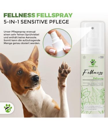 Golden Pets Fellspray 250ml - Natural Defolling Spray for Dogs & Cats | Improved Combability & Free E-Book on Mild Wildflowers - Buy Online on SooperMarket.com