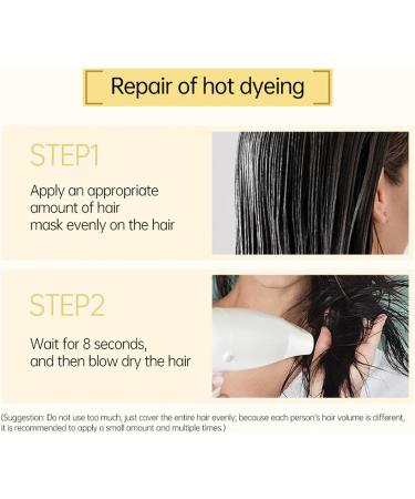 8 Seconds Revitalizing Hair Mask for Hot Dyed & Damaged Hair 8s Revitalizes Hot Dyeing Damaged Hair Mask Keratin Hair Treatment Mask Deep Conditioner 70ml - Buy Online on SooperMarket.com