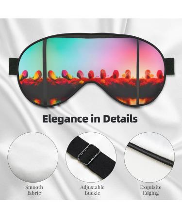 Bright Beautiful Colorful Art Print Double-Sided Eye Mask Soft and Light Blocking for Enhancing Sleep Quality - Buy Online on SooperMarket.com