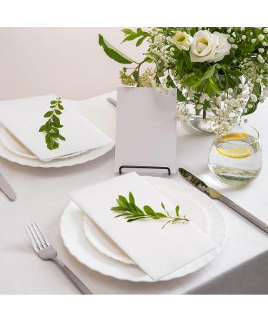 LEKOCH 100 PCS Premium White Disposable Napkins - Air Laid Cloth-Like Wedding Napkins 43x30 - Buy Online on SooperMarket.com