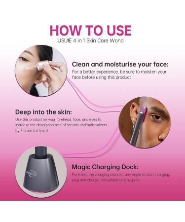 USUIE 4 in 1 Facial Device | Red Light Therapy for Face and Neck | Reduce Wrinkles | Anti-Aging Tools - Buy Online on SooperMarket.com