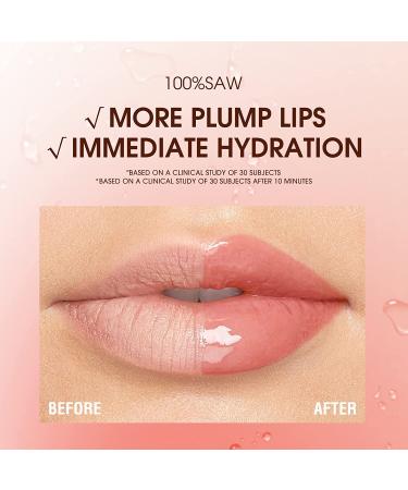 LANGMANNI Moisturizing Lip Oil - No-Sticky Lip Gloss & Balm for Hydrating & Nourishing Dry Lips (Strawberry) - Buy Online on SooperMarket.com