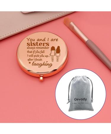Sister Gifts: Funny Friend Makeup Mirror for Birthday, Wedding, Graduation - Compact Mirror for Long Distance Friendship - Buy Online on SooperMarket.com