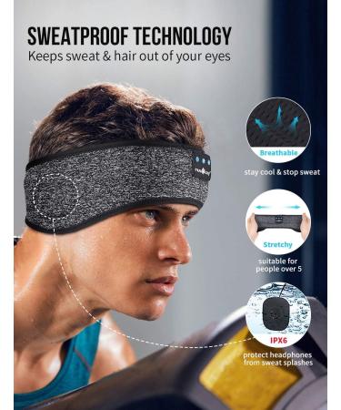 MUSICOZY Bluetooth Sleep Headband - Wireless Music Headphones for Side Sleepers - Cool Tech Gadgets for Men, Women, Boys, Girls - Pack of 2 - Buy Online on SooperMarket.com