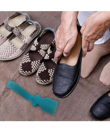 Virtcooy Shoe Lifting Aid | Unisex Sock Slider - Shoe Horn Shoe Wearing Aid Tool with Travel Handle Easy to Put On and Take Off Blue - Buy Online on SooperMarket.com