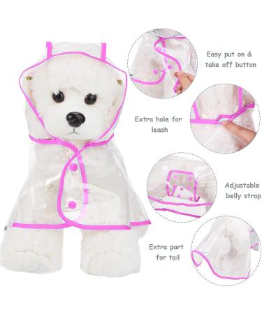 Petcute 6XL Pink Waterproof Dog Raincoat - Breathable & Transparent Hooded Coat for Medium & Large Dogs - Buy Online on SooperMarket.com