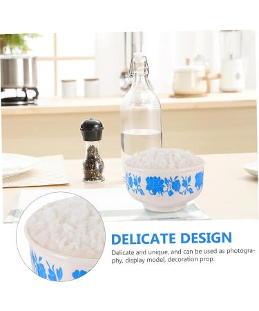 TOYANDONA 3pcs Simulated Rice Food Toys Models Decorative Cooked Rice Prop Simulated Cooked Rice Steamed Rice Model Simulation Cooked Rice Plastic Decor Fake Rice Ornaments Pvc Artificial 12.50X12.50X8.50CMx3pcs 1 - Buy Online on SooperMarket.com