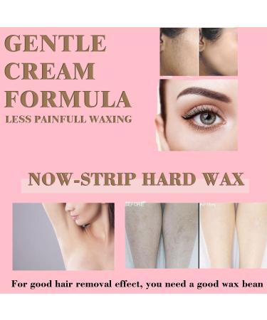 Sensitive Skin Hard Wax Beads (300g/10.5oz) with Spatulas - Painless At-Home Hair Removal for Facial, Eyebrow, Legs, Bikini, Armpit, Chest - Women & Men - Fits Any Wax Warmer (1 Rose) - Buy Online on SooperMarket.com