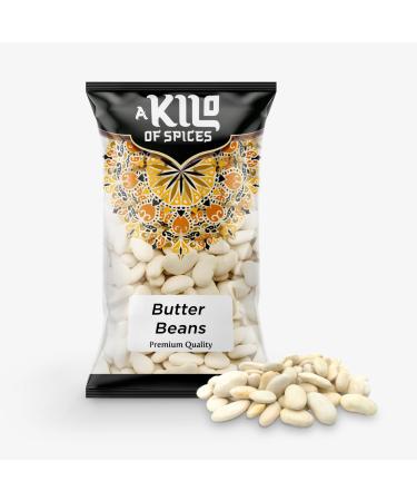 A Kilo of Spices | Butter Beans: Discover the Rich Creaminess of Butter Beans for Your Favorite Dishes | Dried Butter Beans are also Perfect Protein Source for Plant-Based Diets 1 Kg 1kg