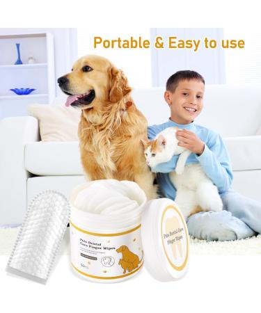 Kuckucki Nursing Towels for Dogs - Hypoallergenic Aloe Vera Cleaning Wipes for Pets' Teeth Ears & Eyes - 50 Tear-Resistant Wet Towels for Cats & Dogs - Buy Online on SooperMarket.com