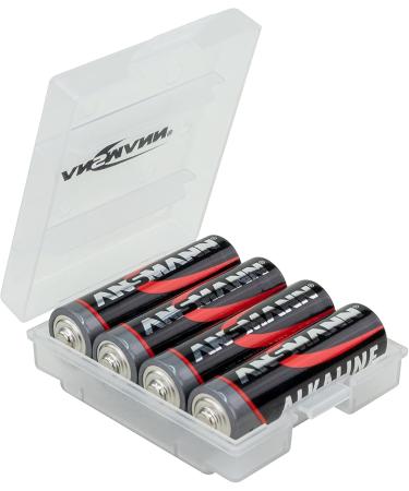 Ansmann Battery Box for 4 AA/AAA - Secure Storage & Organizer | Buy Internationally - Buy Online on SooperMarket.com