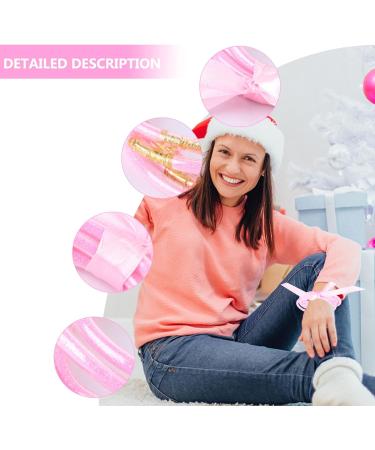 STOBOK 1pc Ribbon Glitter Bracelet Bangles Glitter Jelly Bangle Silicone Glitter Filled Jelly Bracelet Bowknot Jelly Bangle Bracelets Purple Women's Plastic Accessories Bagging Machine Pink 7.5x7.5cm - Buy Online on SooperMarket.com