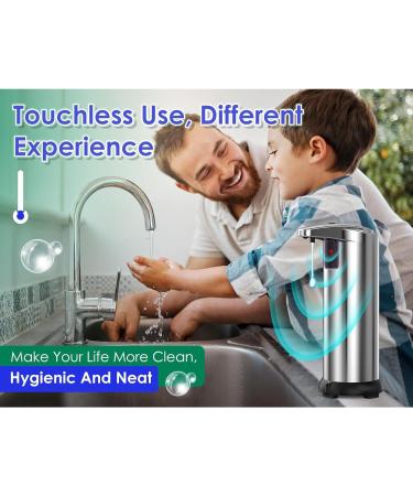 Automatic Soap Dispenser Touchless Soap Dispenser With Infrared Sensor Zwm590 (Silver One Size) Silver One Size - Buy Online on SooperMarket.com