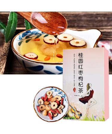 Red Dates Tea Longan & Wolfberry Herbal Tea Bags - Qi & Blood Support for Female Menstrual Periods - Buy Online on SooperMarket.com