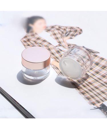 Yosoo 50g Round Clear Cream Jars 4Pcs - Reusable Containers for Cosmetics, Samples, Herbs - Buy Online on SooperMarket.com
