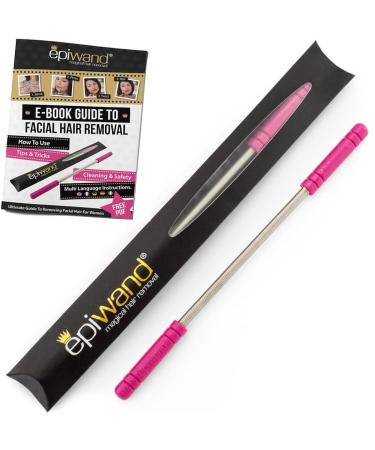 Epiwand Facial Hair Remover Threading Tool For Women - Easily Remove Facial Hair From Your Upper Lip Chin Cheeks and Neck with this Professional Spring Facial Hair Epilator. Includes Box and Instructions.