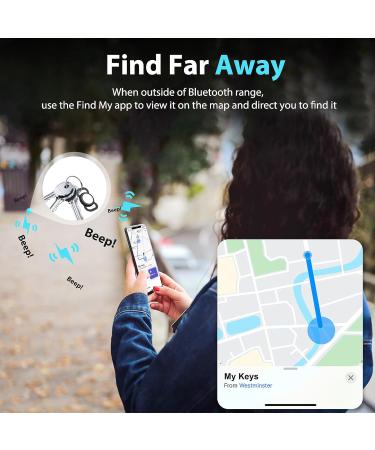GPS Tracker - Mini Real-Time GPS Tracker - No Monthly Fee Item Finder - Works with Apple Find My (iOS Only) - Hidden Tracking Device for Keys Luggages Wallets Kids Elderly Pet Backpack Clothing - Buy Online on SooperMarket.com