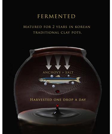 Wangshin Fish Sauce 10 fl oz - Aged 2 Years | Korean Traditional Clay Pot Fermented Anchovy and Salt | Pack of 1 - Buy Online on SooperMarket.com
