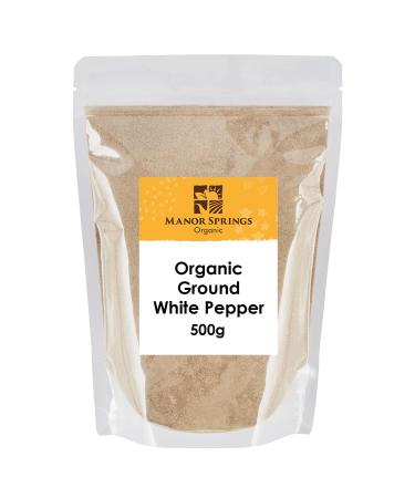 Organic Ground White Pepper 500g by Manor Springs Organic