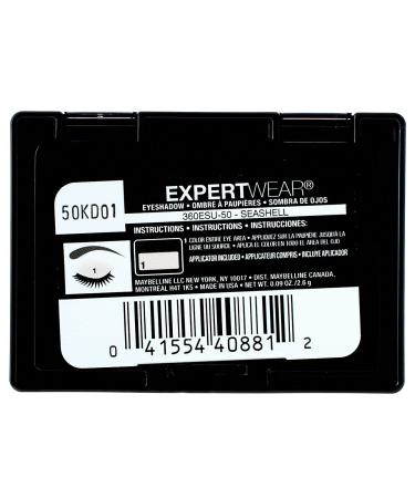 Maybelline New York Expert Wear Eyeshadow Seashell 0.09 oz - Single Palette - Buy Online on SooperMarket.com