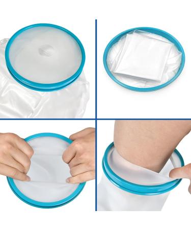 Waterproof Leg Cast Cover Multifunctional Ergonomic Adjustable PVC Adults Foot Ankle Cast Protector for Bathing Swimming Beach - Buy Online on SooperMarket.com
