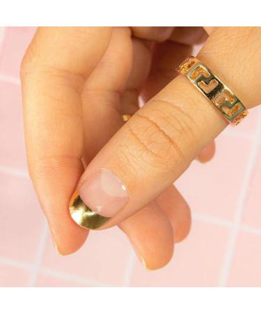 MOYOU LONDON Golden Tips Gel Nail Wraps 20 Pcs Salon-Quality Manicure Set - Includes Nail File & Cuticle Stick (UV/LED Lamp Required) - Buy Online on SooperMarket.com