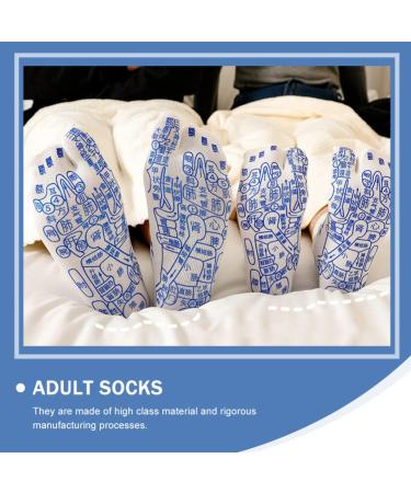 Lurrose Blue Tabi Socks | Japanese Kimono Cotton Acupressure Slippers | Sweet 2-Toe Sandals for Comfort & Style 40-45 - Buy Online on SooperMarket.com