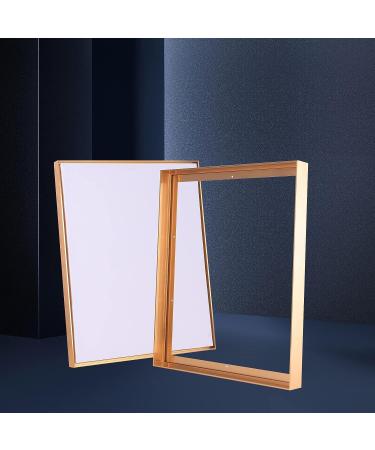 Emuledo Metal Frame Floater for 20X16 Canvas - Light Gold | DIY Home Decor & Wall Art Painting Frame Kit - Buy Online on SooperMarket.com