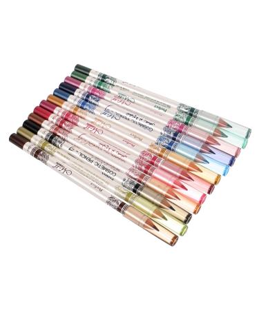 Didiseaon 24 Pcs Eyeliner Pen Makeup Eyeliner Colorful Eyeliner Wooden