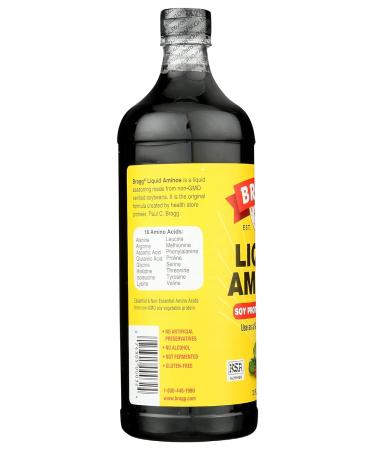 Bragg Liquid Aminos 32 oz - Natural Soy Sauce Alternative - Buy Online on SooperMarket.com