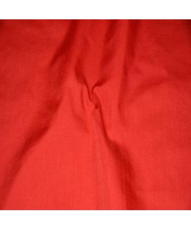 60 Wide Premium Cotton Blend Broadcloth Fabric by The Yard (Red) 1 Yard Red