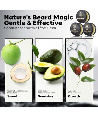 Waking Forest Beard Balm Kit for Men | All-Natural Thicker Beard Growth Butter & Softener | Ultimate Moisturizer Beard Growth Kit - Buy Online on SooperMarket.com
