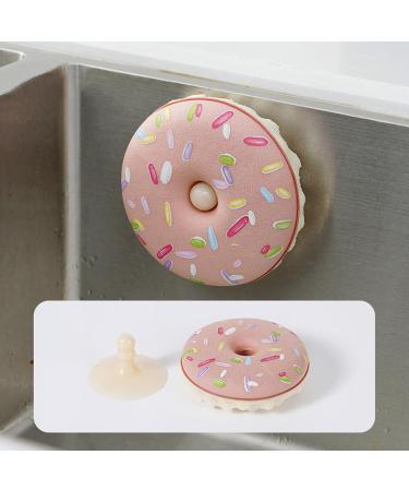 2/3/4PcsDish Sponge with Suction Cup Quick Drainage Cleaning Sponge Donut Sponge with Suction Cup Non-Scratch Quick Drainage Sponge C - Buy Online on SooperMarket.com