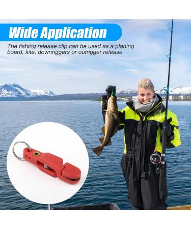 TSV 10 PCS Heavy Tension Snap Release Clips with Key Ring for Offshore Fishing - Red - Buy Online on SooperMarket.com