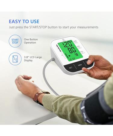 Comfier Arm Blood Pressure Monitor with Irregular Heartbeat Detection - Large LCD Display, Voice Broadcast, Dual User Modes - Home BP Tester with Carry Case - Buy Online on SooperMarket.com