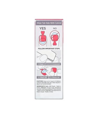 KISS imPRESS Fruity Candy Deep Red Pedicure Fake Toenails Kit | Square Shaped Press-On Nails with Prep Pad, Mini Nail File, Cuticle Stick | 24 Fake Nails - Buy Online on SooperMarket.com