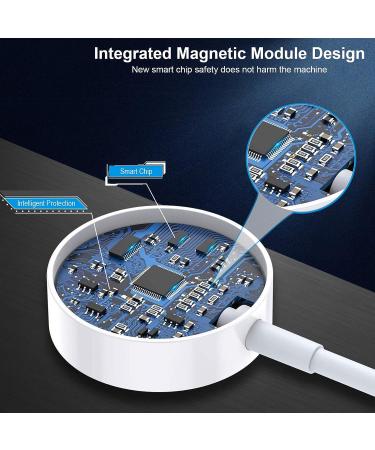 Apple MFi Certified 2 in 1 iPhone & Watch Charger - Magnetic iWatch Charging Cable with USB Wall Charger - Compatible with Apple Watch Series & iPhone 14/13/12/Pro/Max/XR/X - 6.6 FT - Buy Online on SooperMarket.com