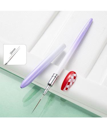 5Pcs Nail Art Liner Brushes Set Polish Painting Nail Design Brush Pen Set With Handle For Pulling Lines Nail Art Liner Brush Set With Cap Nail Art Liner Brushes Polish Painting - Buy Online on SooperMarket.com