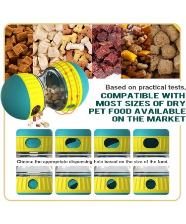 Interactive Treat Dispenser Dog Toy Dog Treat Dispensing Puppy Toys Rolling Dog Treat Dispenser Slow Feeder Reduce Boredom Improve IQ for Small Medium Large Dogs (Green) - Buy Online on SooperMarket.com