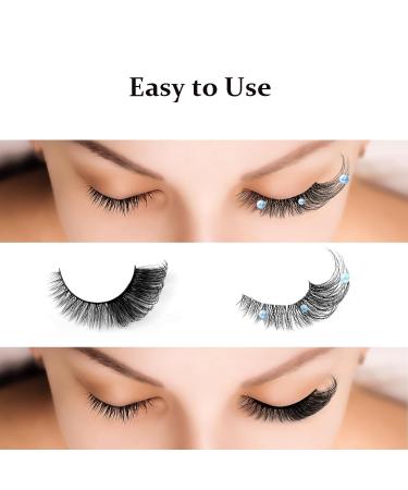 24 Pairs Handmade False Eyelashes | Wispy Fluffy Cat Eyelashes - Versatile Styles & Ultra-Comfortable for Everyday Glam - Buy Online on SooperMarket.com