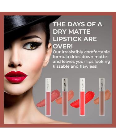 GIVE THEM LALA Hydromatte Liquid Lipstick - Satin Soft, Long Lasting, Cruelty Free Lip Makeup | I Love You - Buy Online on SooperMarket.com