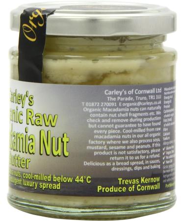 Carley's Organic Raw Macadamia Nut Butter 170g - Buy Online on SooperMarket.com
