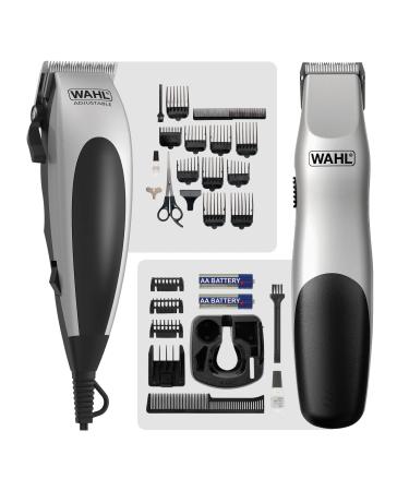 Wahl Vogue Clipper Kit with Battery Groomsman Trimmer Wahl Hair Clipper + Battery Groomsman Trimmer